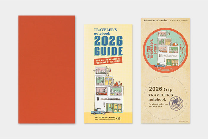 TRAVELER'S COMPANY Notebook Regular Insert - 2026 Monthly Diary