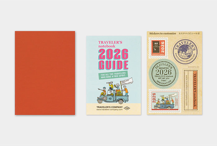 TRAVELER'S COMPANY Notebook Passport Refill - 2026 Monthly Diary