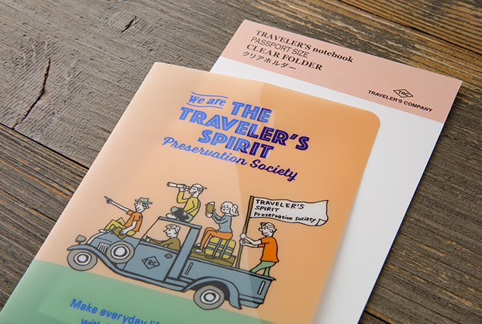 TRAVELER'S COMPANY Notebook Passport Insert 2026 - Clear Folder