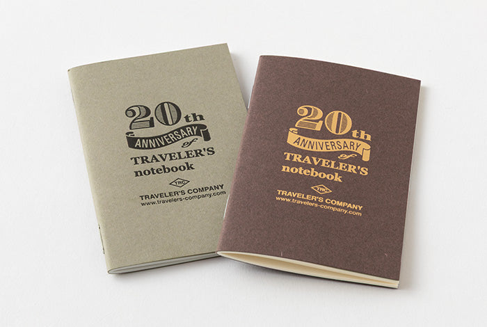 TRAVELER'S COMPANY - Notebook Starter Kit - 20th Anniversary Edition - Black Card Sized