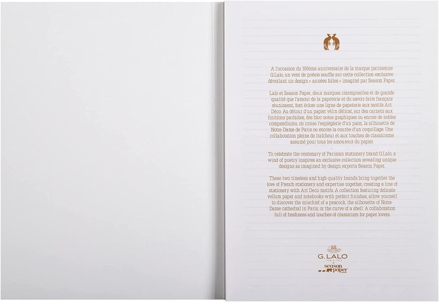 G. Lalo - Pink A5 Season Paper 100th Anniversar Notebook - White