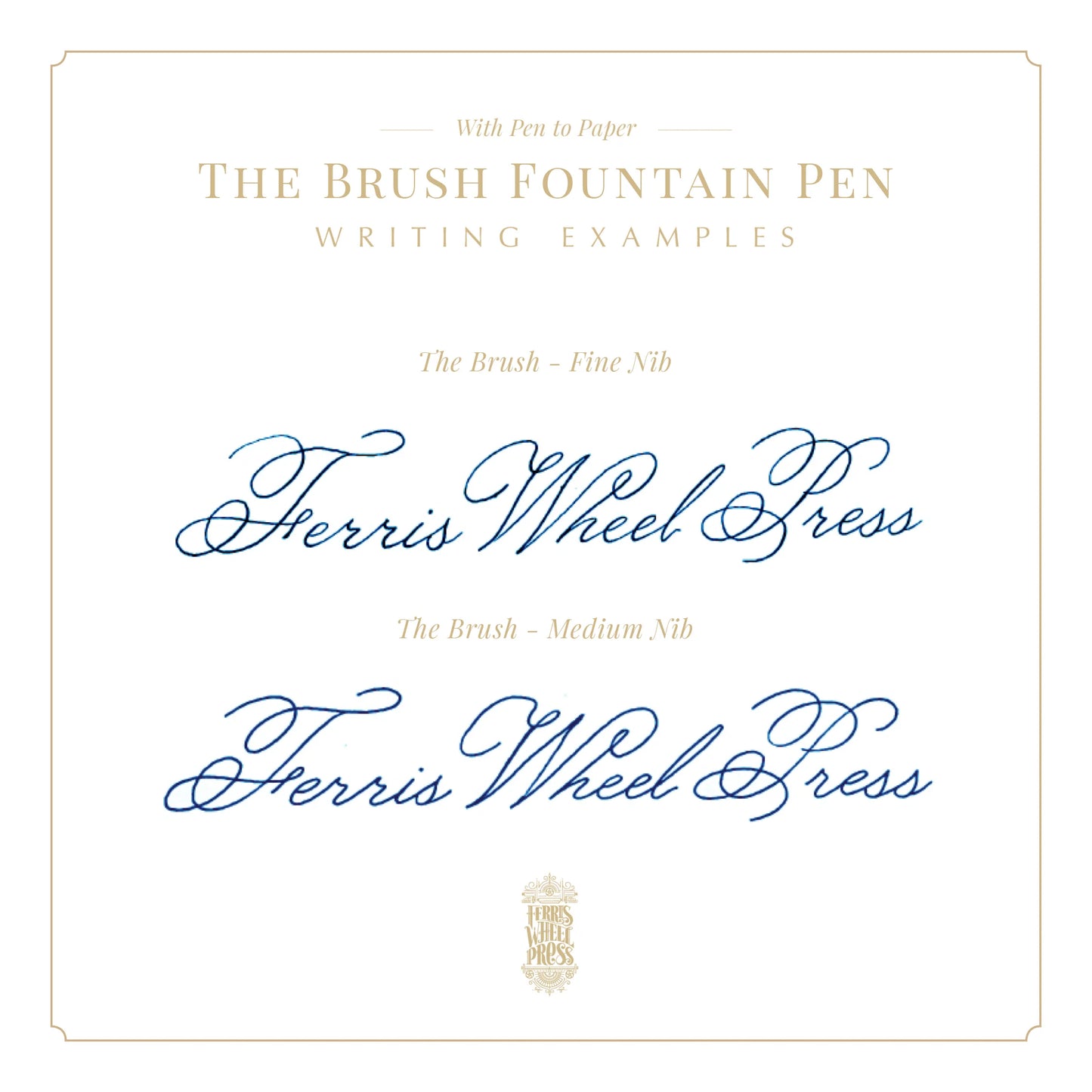Ferris Wheel Press - Red Carpet Brush Fountain Pen