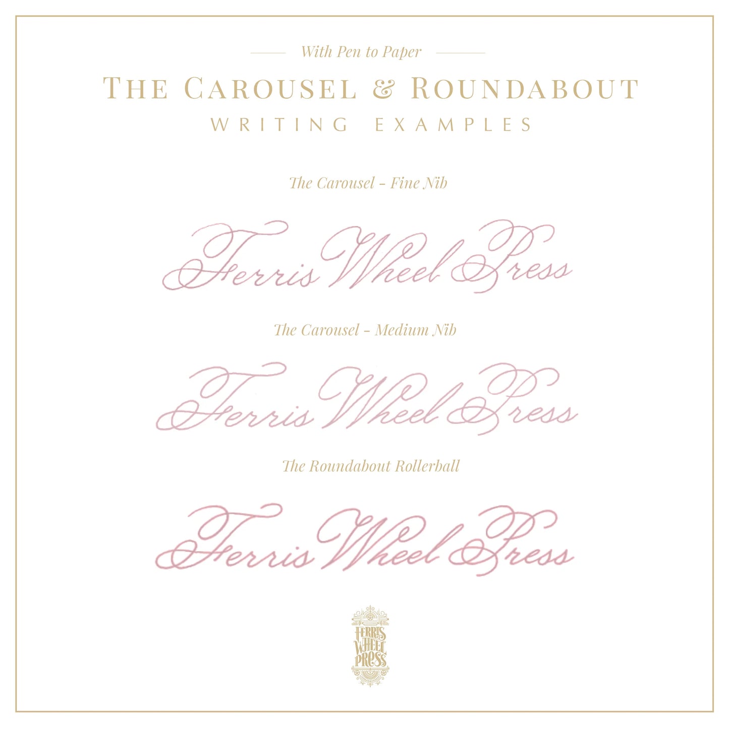 Ferris Wheel Press - The Fluttering Heart Limited Edition - The Aluminium Carousel Fountain Pen