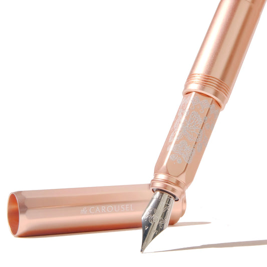 Ferris Wheel Press - The Fluttering Heart Limited Edition - The Aluminium Carousel Fountain Pen