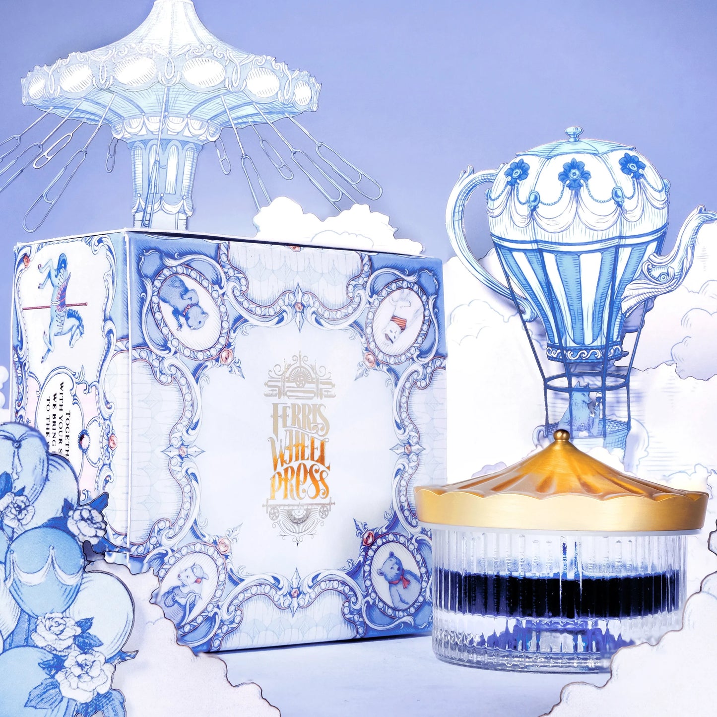 Ferris Wheel Press - The Carousel Inkwell - Modern Antique