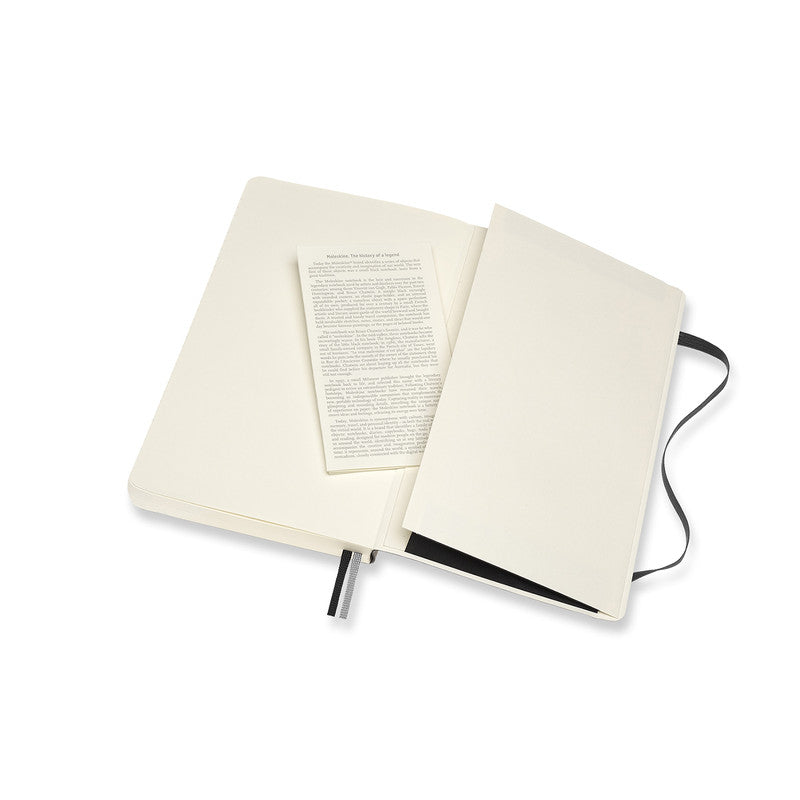 Moleskine - Classic Soft Cover Bundle of 2 - Black Ruled/Lined Large