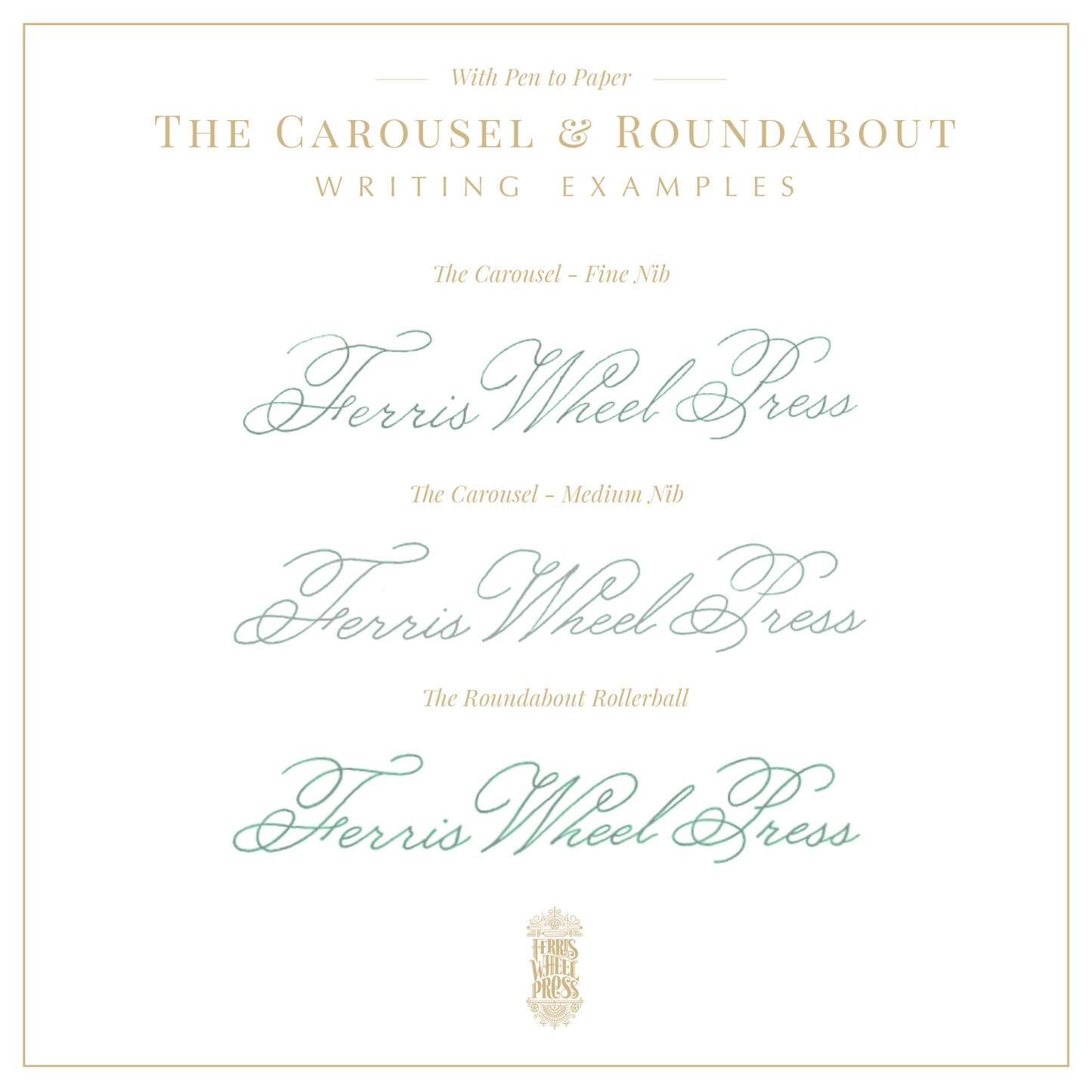 Ferris Wheel Press - Seaside Glass - The Roundabout Rollerball Pen