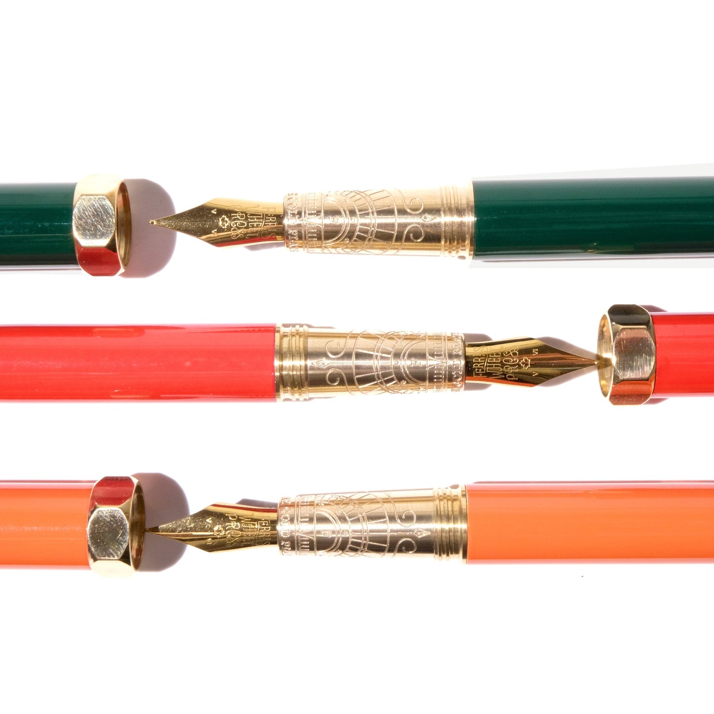 Ferris Wheel Press - Red Carpet Brush Fountain Pen - Gold Nib