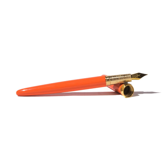 Ferris Wheel Press - Persimmon Brush Fountain Pen - Gold Nib
