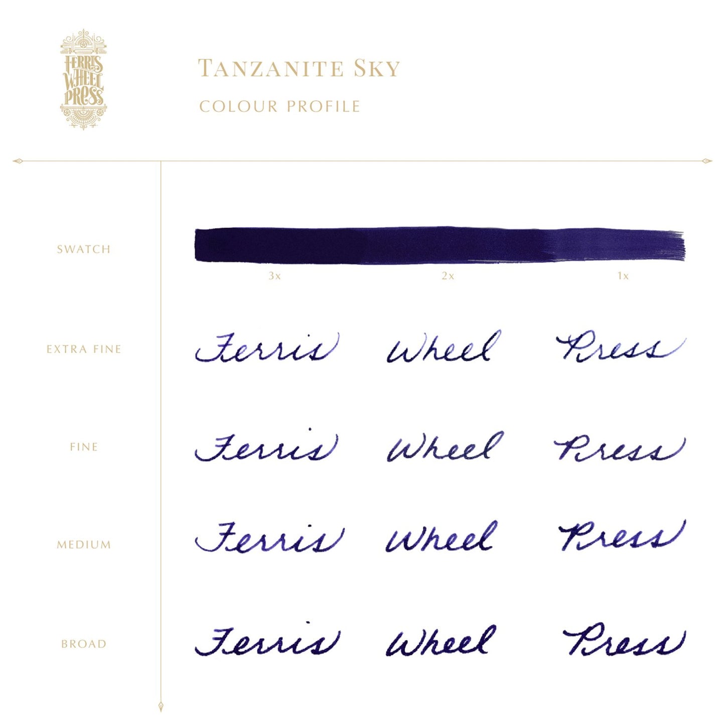 Ferris Wheel Press - Tanzanite Sky Ink 38 ml