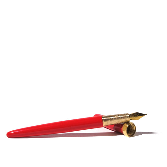 Ferris Wheel Press - Red Carpet Brush Fountain Pen - Gold Nib