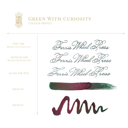 Ferris Wheel Press - Down the Rabbit Hole - Green with Curiosity Ink 20 ml