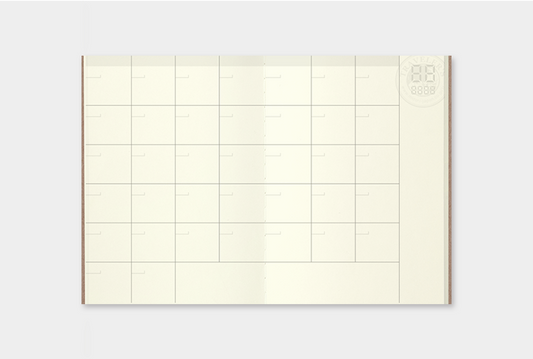 TRAVELER'S COMPANY Notebook Passport Insert 006 - Monthly Planner