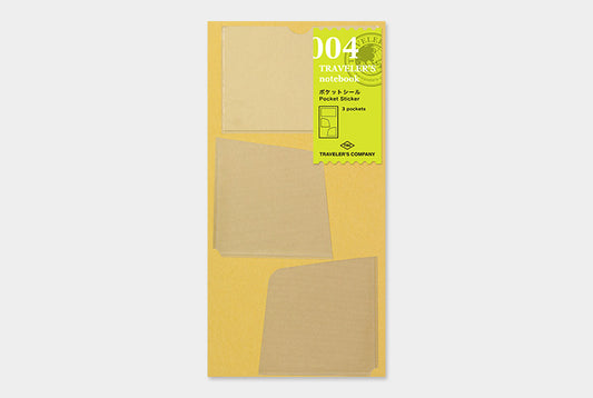 TRAVELER'S COMPANY Notebook Regular Insert 004 - Pocket Sticker Small