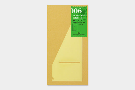 TRAVELER'S COMPANY Notebook Regular Insert 006 - Pocket Sticker Large