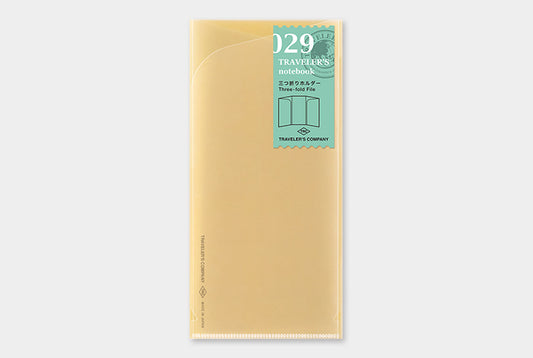 TRAVELER'S COMPANY Notebook Regular Insert 029 - Three-fold File