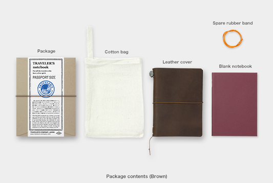 TRAVELER'S COMPANY - Notebook Starter Kit - Brown - Passport
