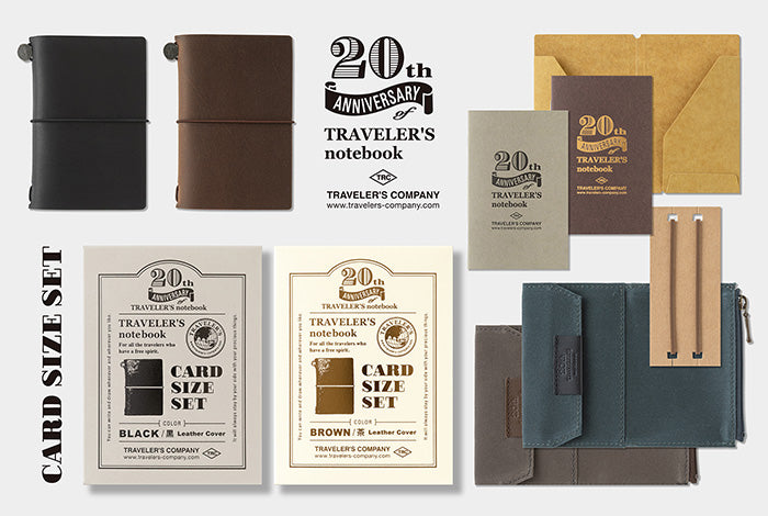 TRAVELER'S COMPANY - 20th Anniversary Set Card Size Notebook - PRE-ORDER