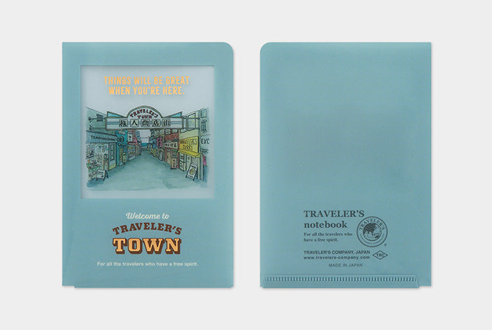Traveler's Company Notebook Passport Accessory - Clear Folder 2024