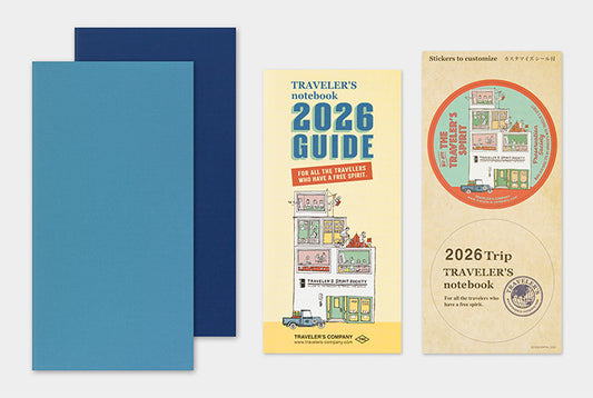 TRAVELER'S COMPANY Notebook Regular Refill - 2026 Weekly + Memo Diary