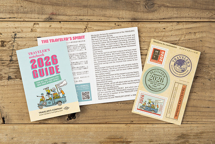 TRAVELER'S COMPANY Notebook Passport Refill - 2026 Monthly Diary