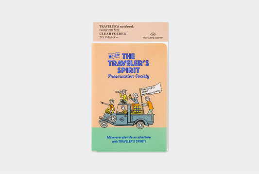 TRAVELER'S COMPANY Notebook Passport Insert 2026 - Clear Folder