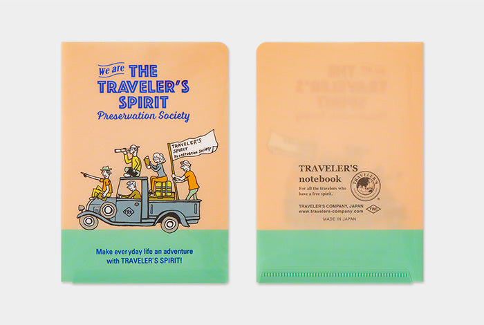 TRAVELER'S COMPANY Notebook Passport Insert 2026 - Clear Folder