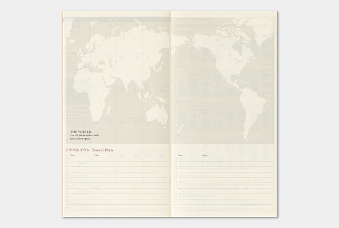TRAVELER'S COMPANY Notebook Regular Refill - 2027 Weekly Vertical Diary