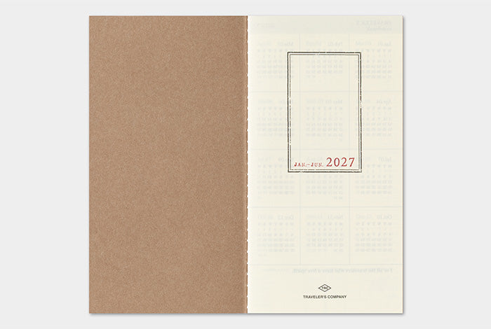 TRAVELER'S COMPANY Notebook Regular Refill - 2027 Weekly + Memo Diary