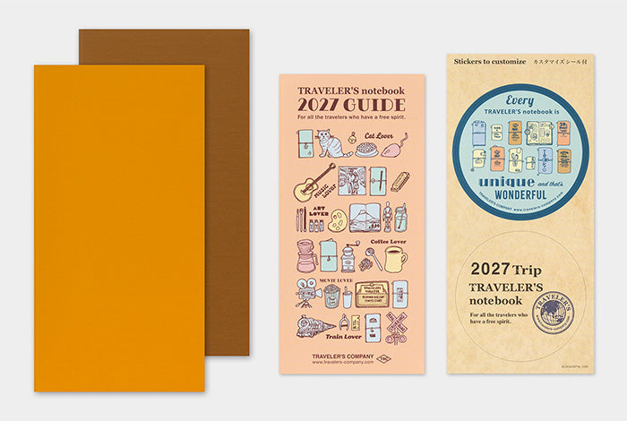 TRAVELER'S COMPANY Notebook Regular Refill - 2027 Weekly Vertical Diary