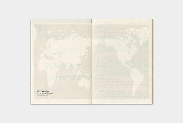 TRAVELER'S COMPANY Notebook Passport Refill - 2027 Monthly Diary