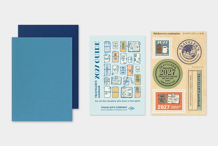 TRAVELER'S COMPANY Notebook Passport Refill - 2027 Weekly Diary