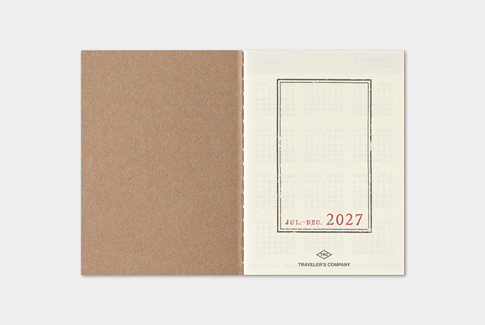 TRAVELER'S COMPANY Notebook Passport Refill - 2027 Weekly Diary