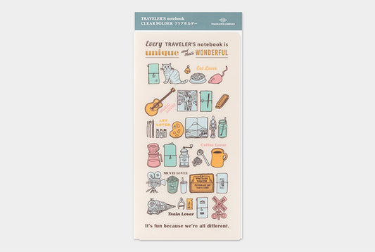 TRAVELER'S COMPANY Notebook Regular Insert 2027 - Clear Folder