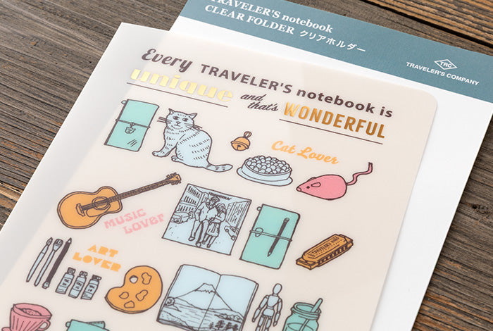 TRAVELER'S COMPANY Notebook Regular Insert 2027 - Clear Folder