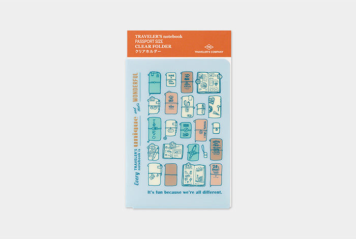 TRAVELER'S COMPANY Notebook Passport Insert 2027 - Clear Folder