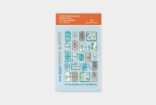 TRAVELER'S COMPANY Notebook Passport Insert 2027 - Clear Folder