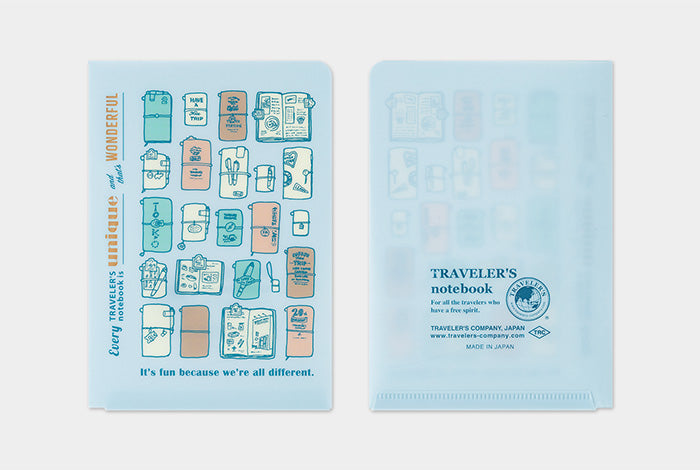TRAVELER'S COMPANY Notebook Passport Insert 2027 - Clear Folder