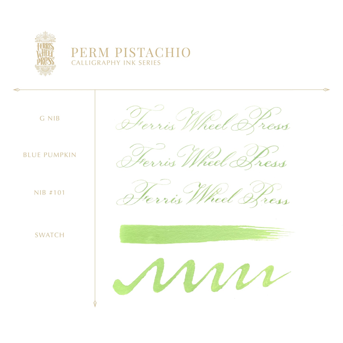 Ferris Wheel Press - Calligraphy Ink - Perm Pistachio 28 ml