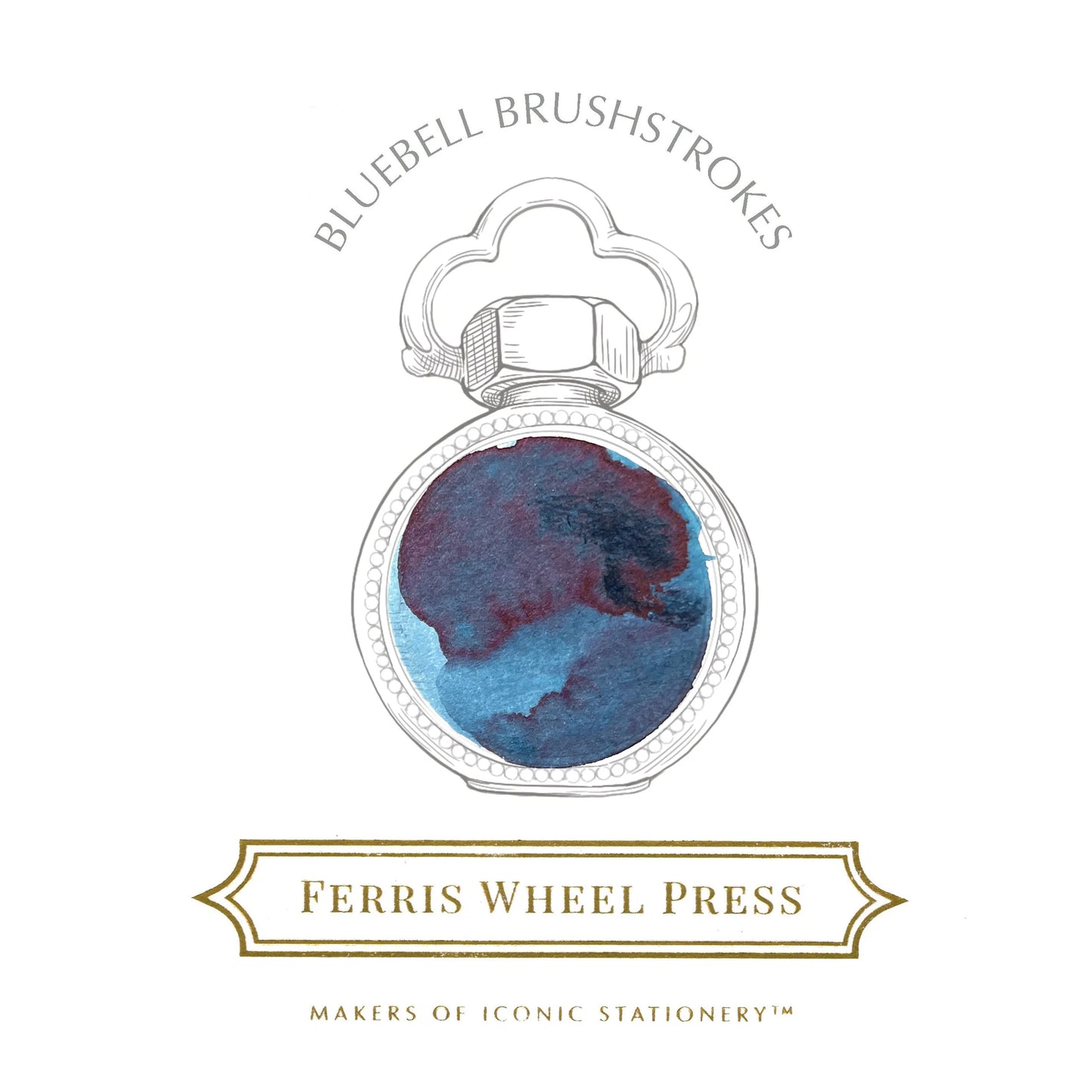 Ferris Wheel Press - Bluebell Brushstrokes Ink