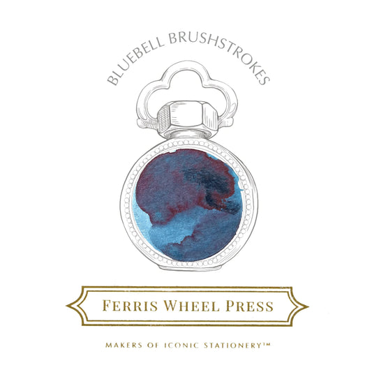 Ferris Wheel Press - Bluebell Brushstrokes Ink