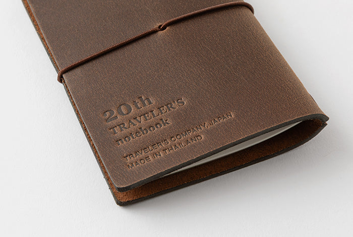 PRE-ORDER - TRAVELER'S COMPANY - Notebook Starter Kit - 20th Anniversary Edition - Brown Card Sized