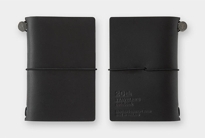 TRAVELER'S COMPANY - Notebook Starter Kit - 20th Anniversary Edition - Black Card Sized