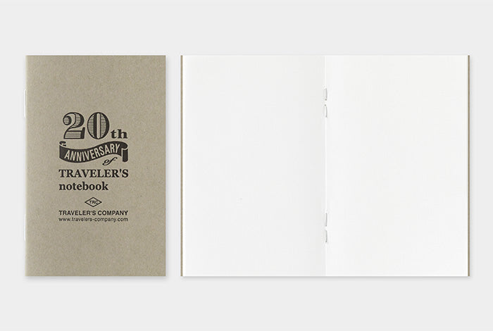 PRE-ORDER - TRAVELER'S COMPANY - Notebook Starter Kit - 20th Anniversary Edition - Brown Card Sized