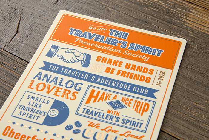 TRAVELER'S COMPANY Notebook Regular Accessory - 2026 Backing Sheet