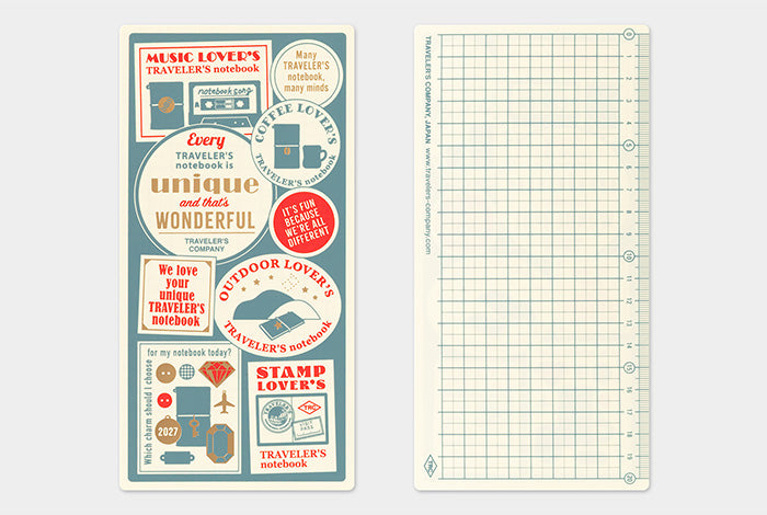 TRAVELER'S COMPANY Notebook Regular Accessory - 2027 Backing Sheet