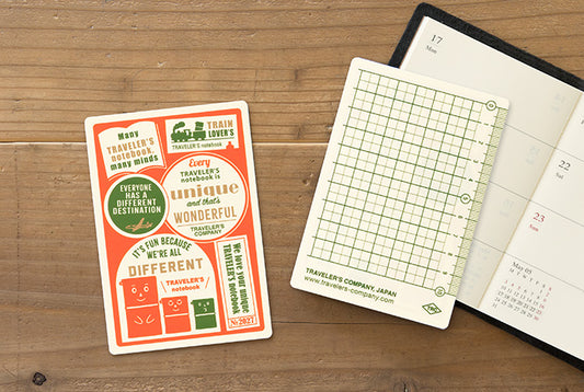 TRAVELER'S COMPANY Notebook Passport Insert 2027 - Backing Sheet