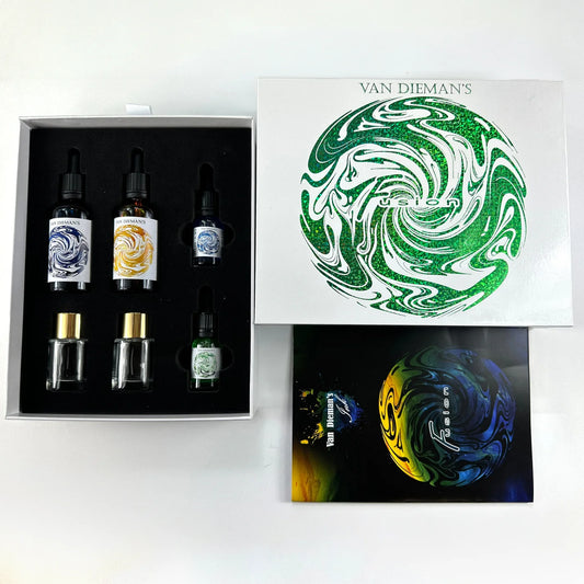 Van Dieman’s Fusion - Fountain Pen Ink Mixing Kit - The Green Pack