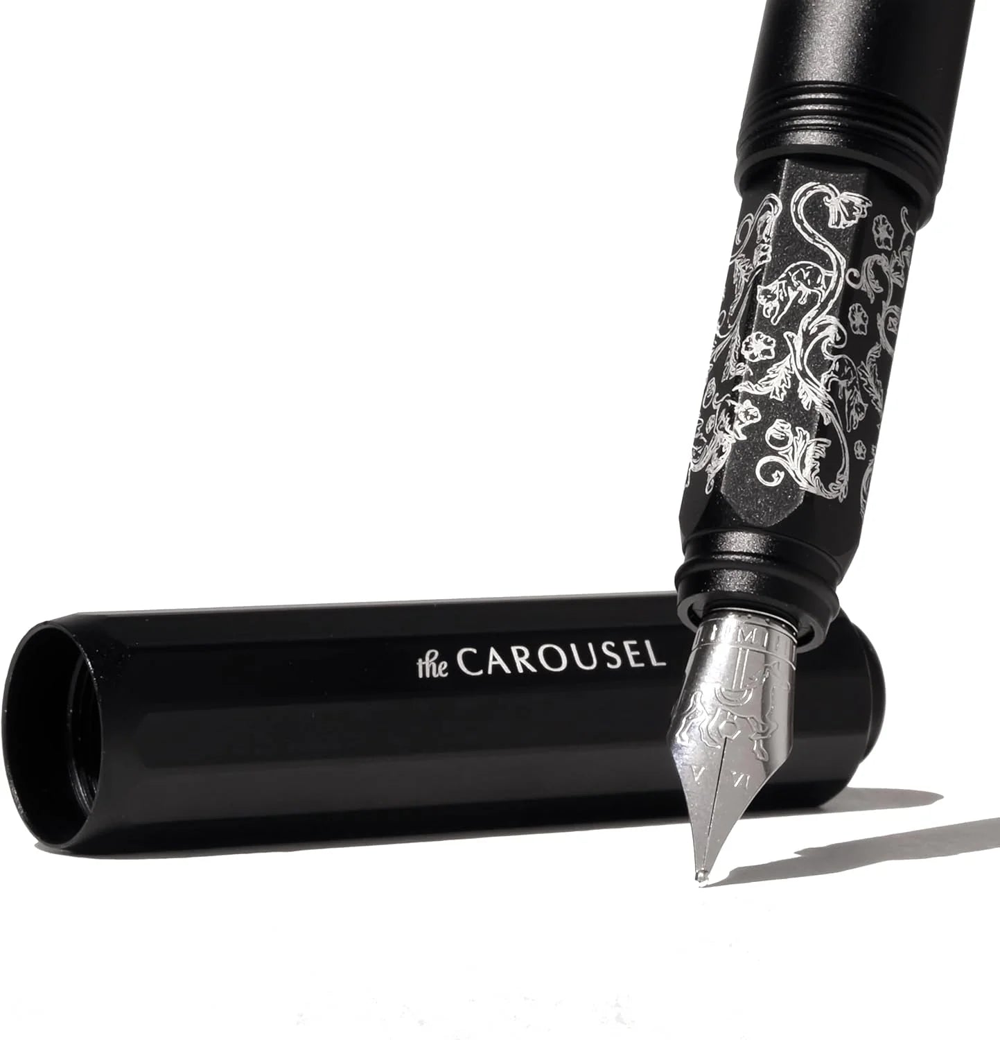 Ferris Wheel Press - Bearrington Black Limited Edition - The Aluminium Carousel Fountain Pen