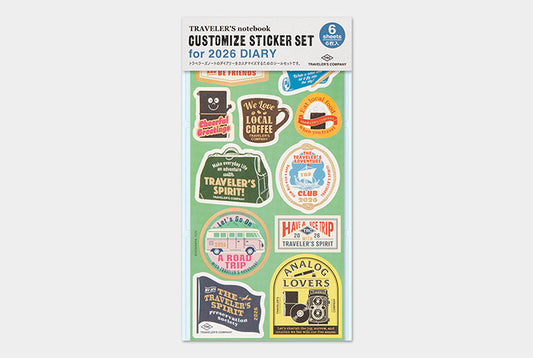 TRAVELER'S COMPANY Notebook Regular Insert 2026 - Sticker Set